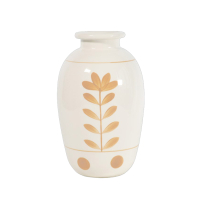 Ваза Rituali Domestici LAURUS, керамика, светло-бежевая, диам. 17 см, выс. 28 см