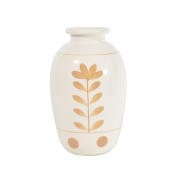 Ваза Rituali Domestici LAURUS, керамика, светло-бежевая, диам. 17 см, выс. 28 см