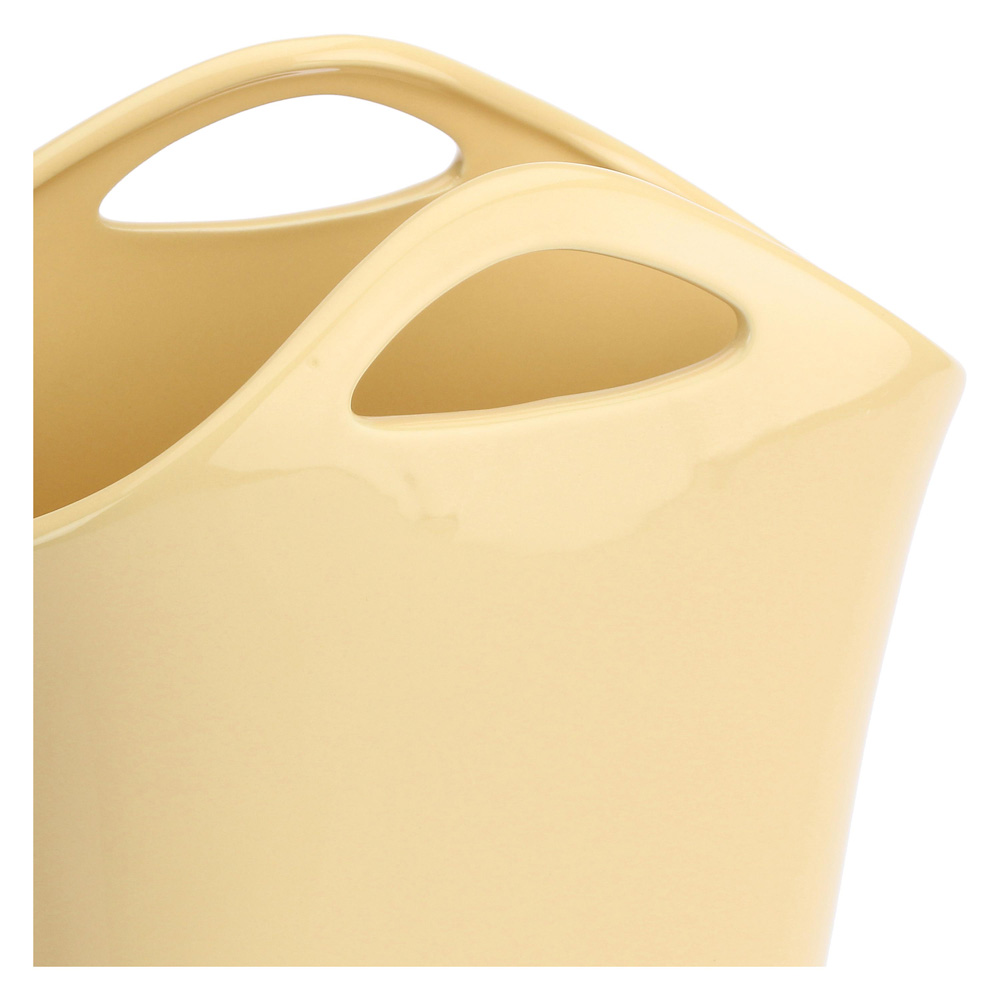 Ваза Rituali Domestici LEGRAZIOSE, кераміка, кремова, 19 х 8,5 х 23 см