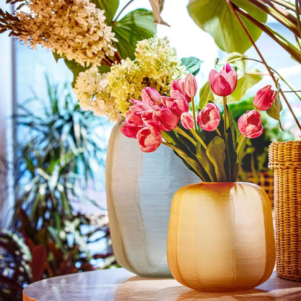 Ваза Rituali Domestici NEBULA, стекло, зеленая, 23 х 21 х 24 см