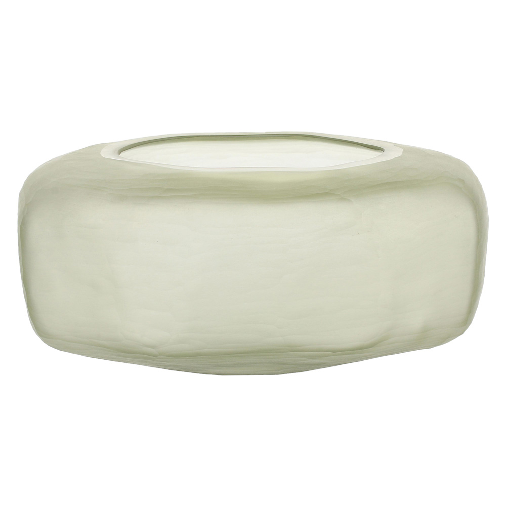 Ваза Rituali Domestici NEBULA, стекло, зеленая, 28,5 х 26,5 х 13 см