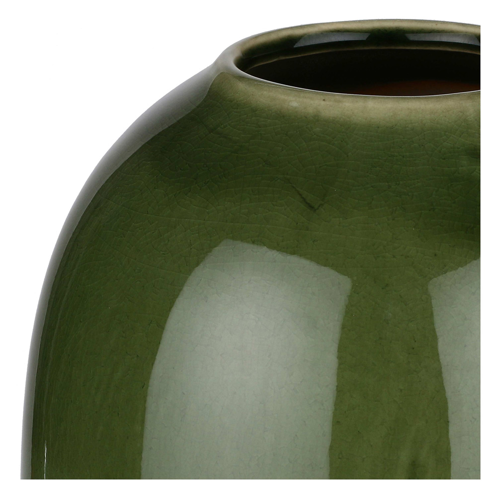 Ваза Rituali Domestici NUANCE, кераміка, зелена, діам. 18 см, вис. 29,5 см