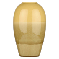 Ваза Rituali Domestici NUANCE, керамика, желтая, диам. 18 см, выс. 29,5 см