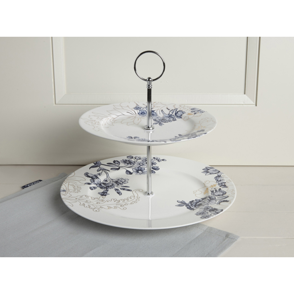 Підставка для печива CreativeTops PALMERS SILK, порцеляна, дворівнева