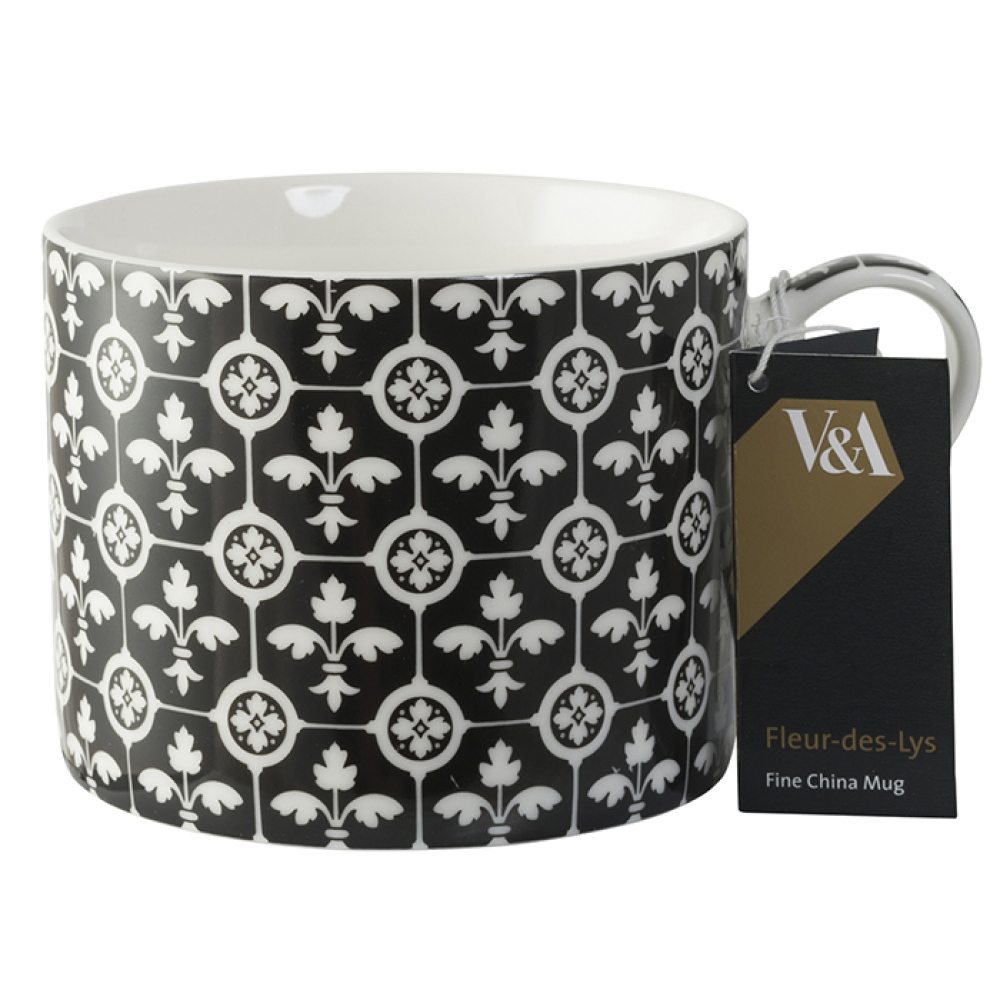 Чашка для чая CreativeTops Encaustic Tiles "FLEUR DES LYS", фарфор, 450 мл