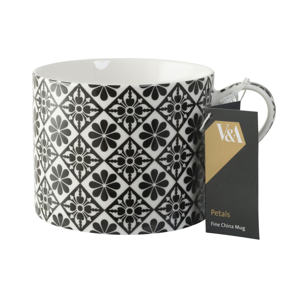 Чашка для чая CreativeTops Encaustic Tiles "PETALS", фарфор, 450 мл