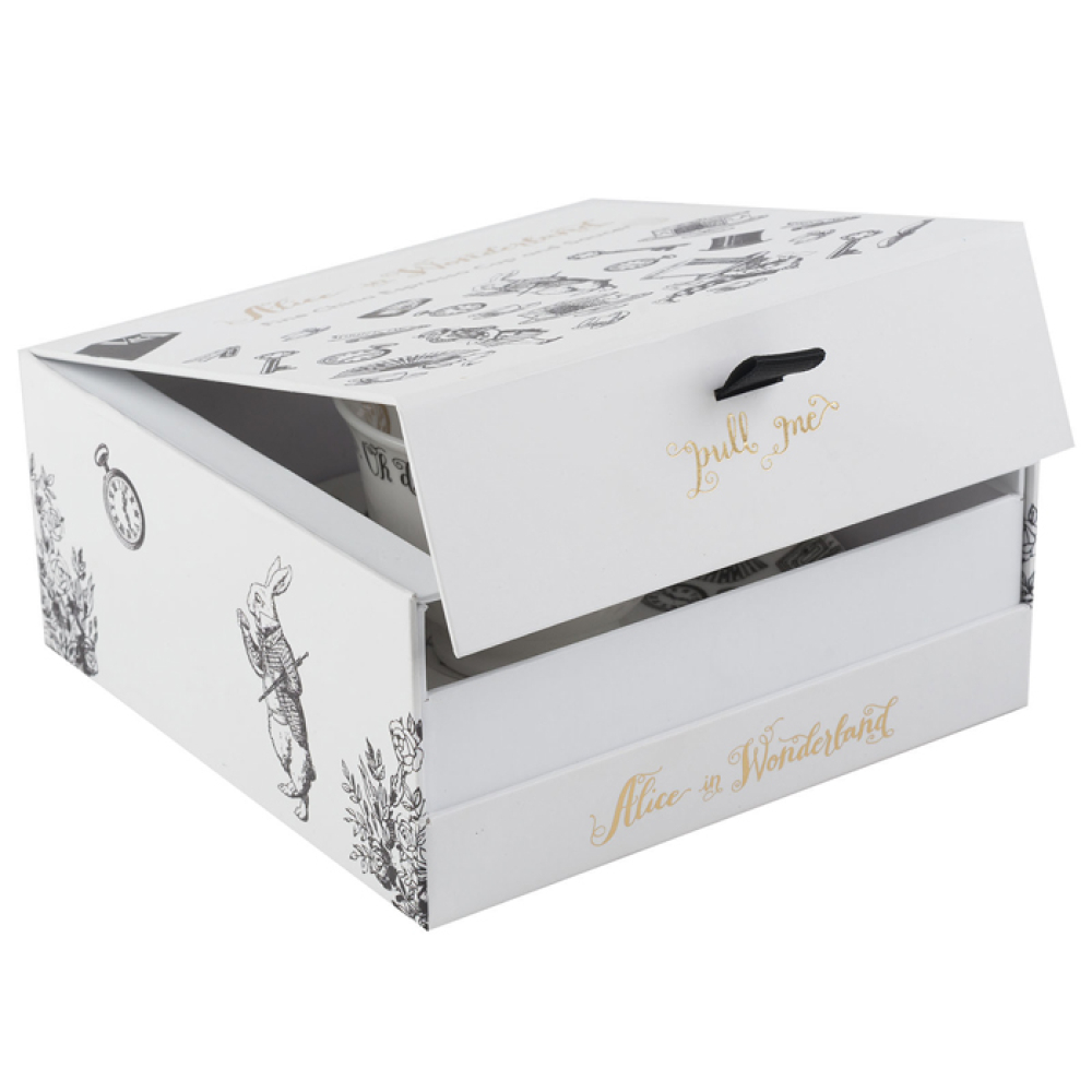 Чашка для еспресо із блюдцем CreativeTops ALICE IN WONDERLAND, порцеляна, 75 мл