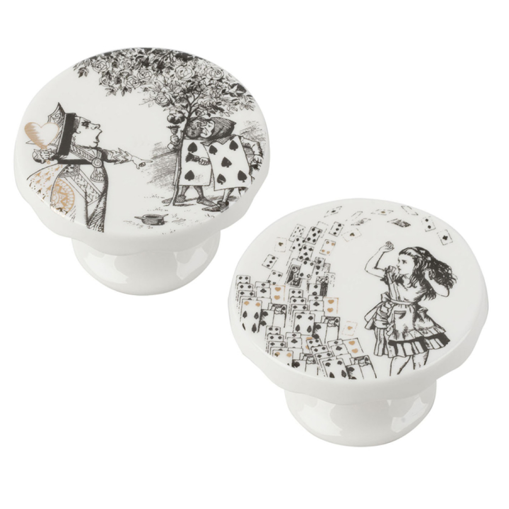Набор мини-подставок для пирожных CreativeTops ALICE IN WONDERLAND, фарфор, 2 шт., 10 х 10 х 5 см