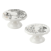 Набор мини-подставок для пирожных CreativeTops ALICE IN WONDERLAND, фарфор, 2 шт., 10 х 10 х 5 см