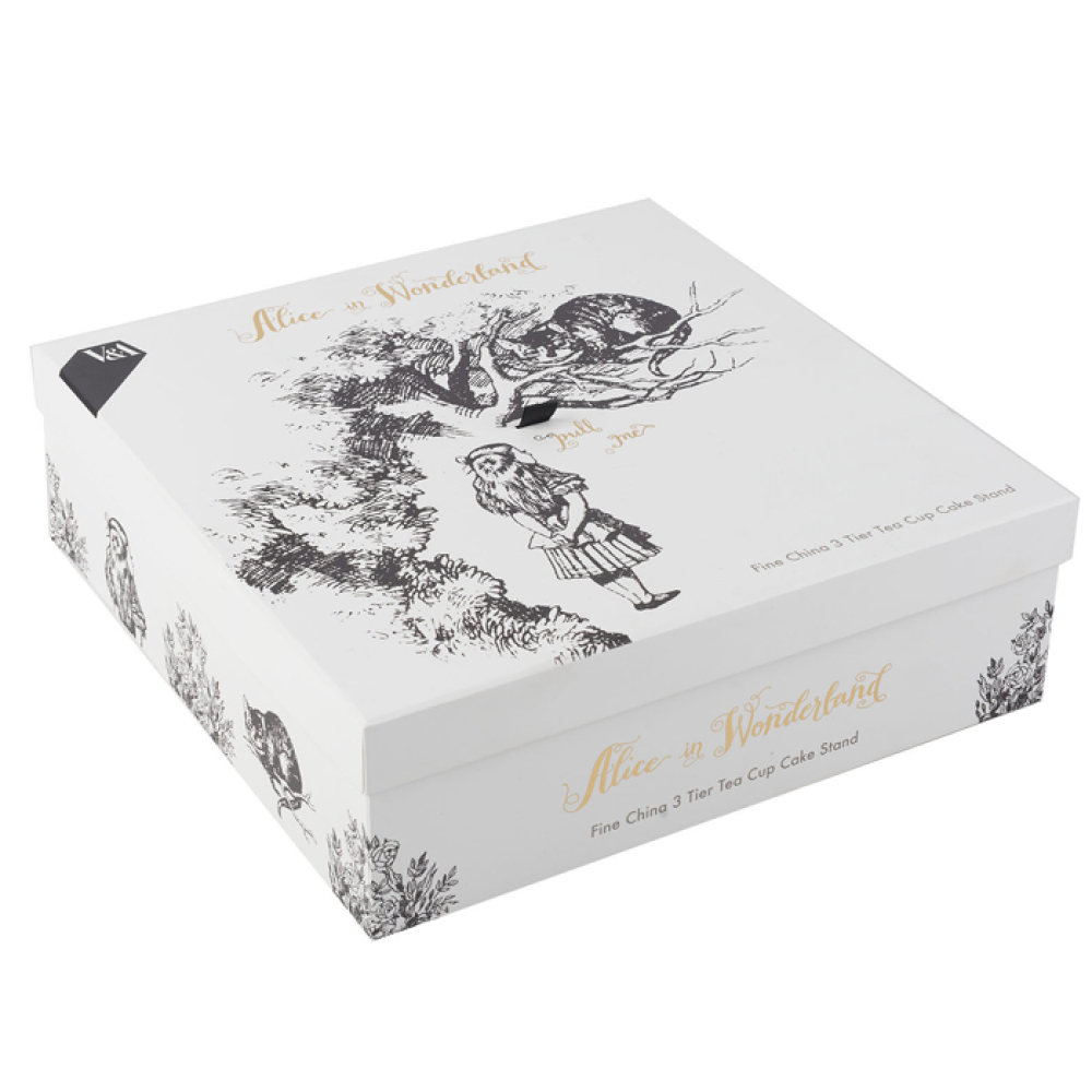 Підставка для печива CreativeTops ALICE IN WONDERLAND, трирівнева, порцеляна