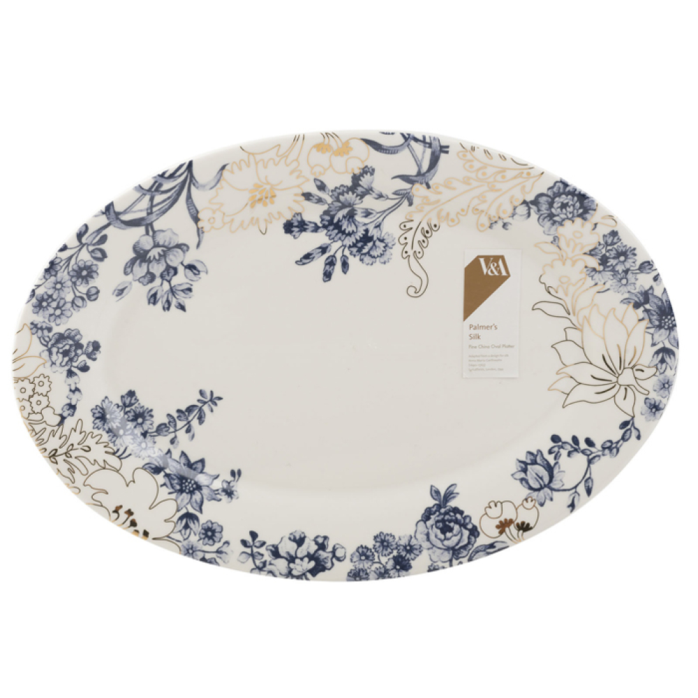 Блюдо овальное CreativeTops PALMERS SILK, фарфор, 35 см