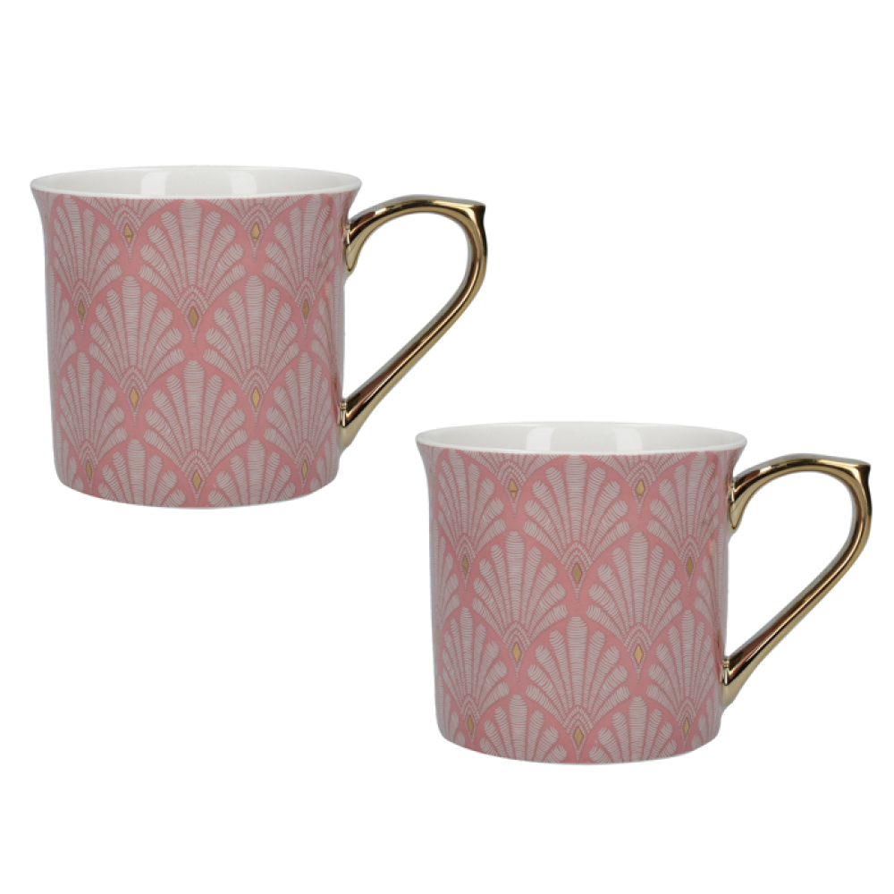 Набір кухлів CreativeTops SCALLOP SHELLS, порцеляна, рожевий, 300 мл, 2 шт.