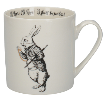 Кружка CreativeTops WHITE RABBIT ALICE IN WONDERLAND, фарфор, 350 мл