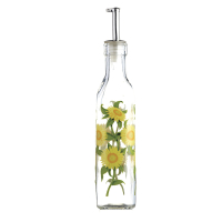 Пляшка для олії або оцту Kitchen Craft WORLD OF FLAVOURS Sunflowers, скло, 275 мл