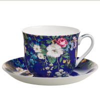 Чашка для чая с блюдцем Maxwell & Williams Floral Muse KILBURN, фарфор, 17,5 х 17,5 х 9 см, 480 мл